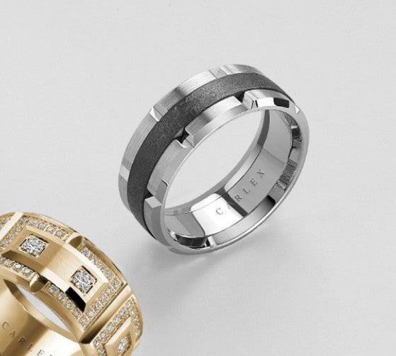 White Gold & Tantalum Band by Carlex