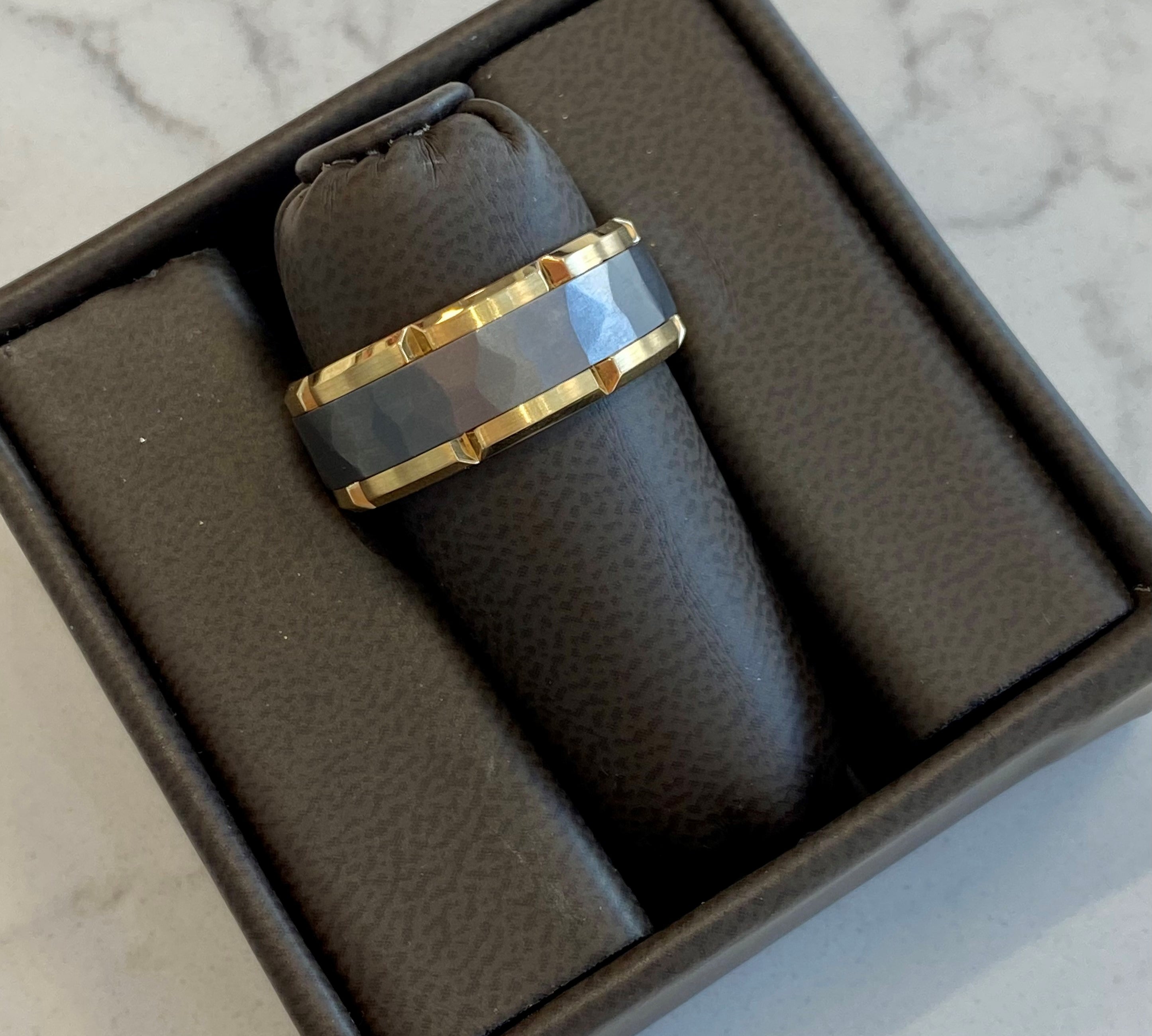 Yellow Gold & Tantalum Band by Carlex