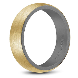 6mm Gold Band with Tantalum Interior by Bleu Royale