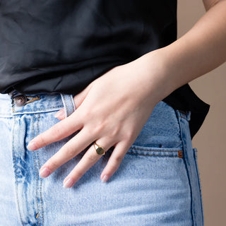 Round Signet Ring