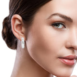 Sterling Silver 1 Inch Tube Hoops