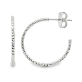 Sterling Silver Dainty Textured Hoops