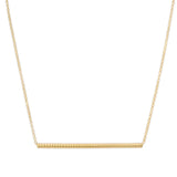 18K Yellow Gold Plated Bar Necklace