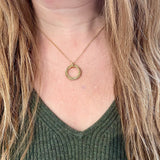 18K Gold Plated Circles Necklace