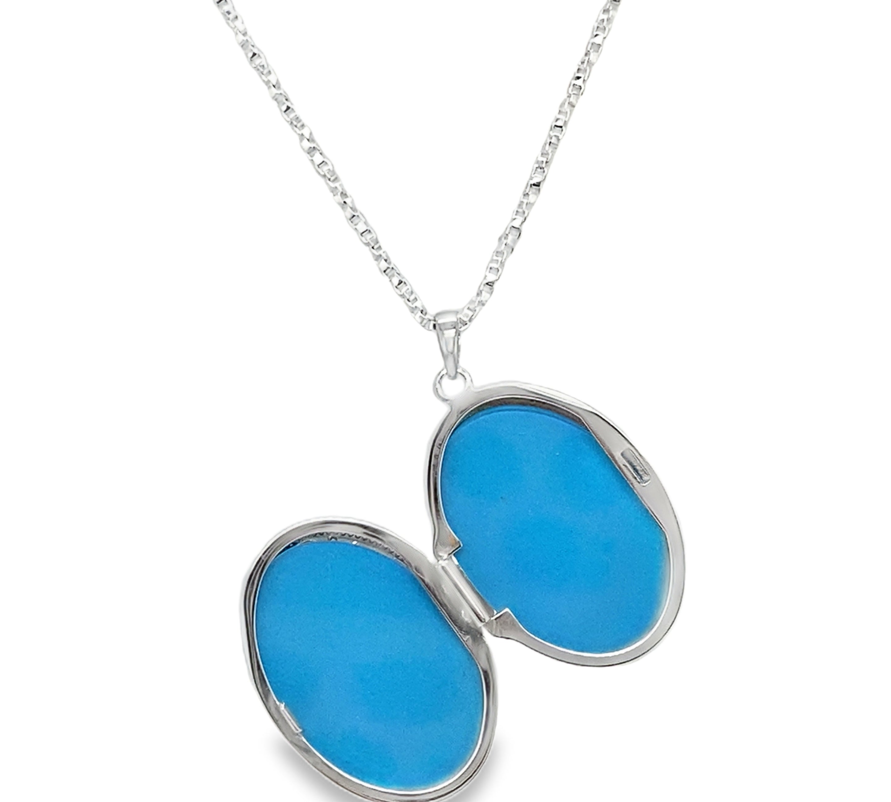 Sterling Silver Oval Locket