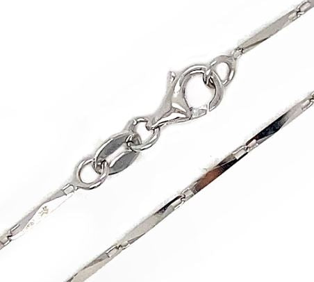 18 Inch White Scalena Chain