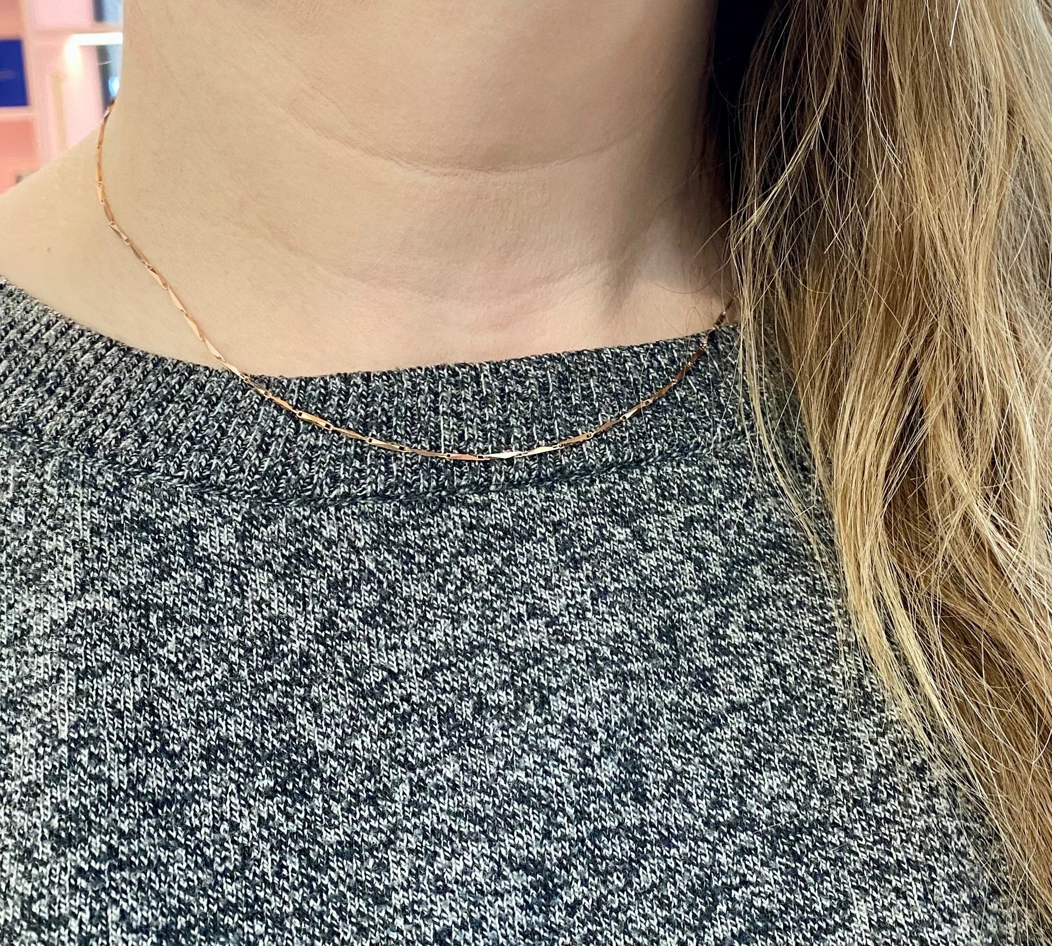 18 Inch Rose Gold Scalena Chain
