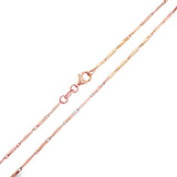 18 Inch Rose Gold Scalena Chain