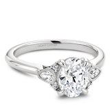 Pear Accent Ring Setting by Noam Carver