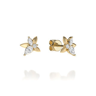 RAE Satin Finish Diamond Studs by Noam Carver