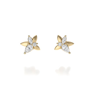 RAE Satin Finish Diamond Studs by Noam Carver