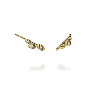 RAE Textured Diamond Crawler Earrings by Noam Carver