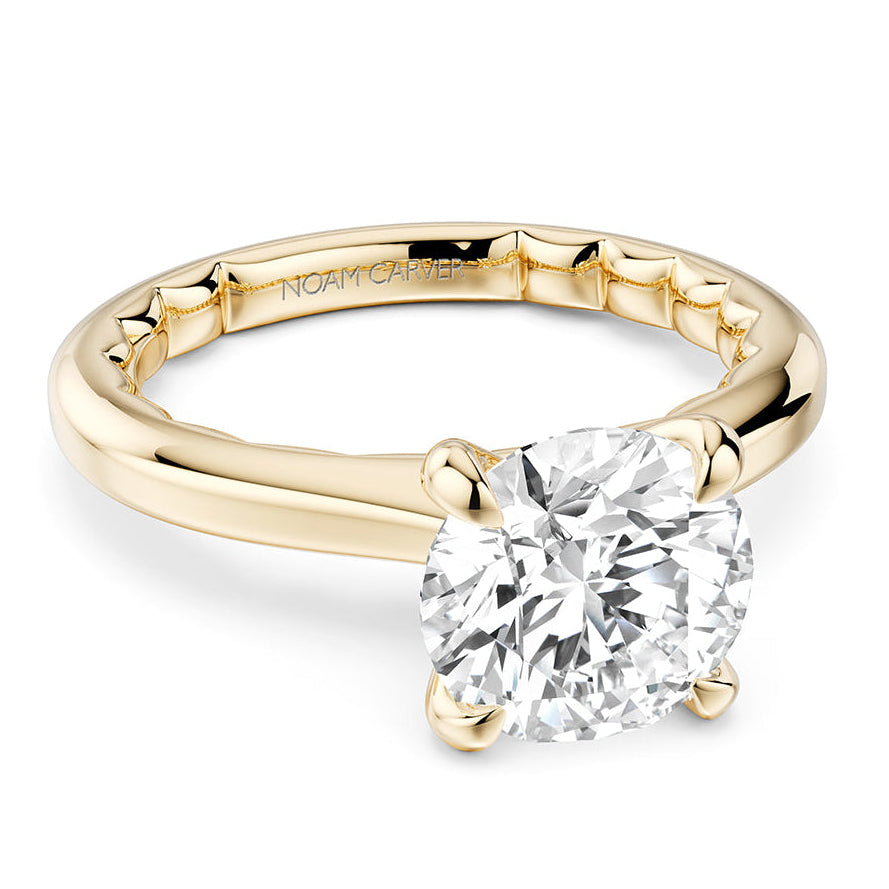 2.2mm Solitaire Luna Ring Setting by Noam Carver – Perrara