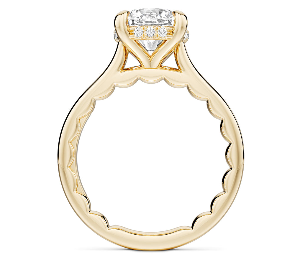 Luna Solitaire Ring Setting by Noam Carver
