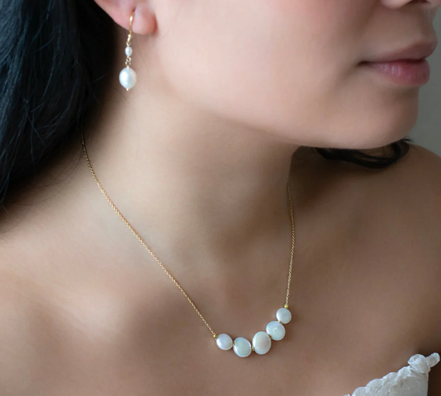 *Limited Edition* Double Oval Pearl Drop Earrings