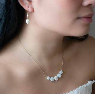 *Limited Edition* Double Oval Pearl Drop Earrings