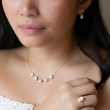 *Limited Edition* Five Tied Coin Pearl Necklace