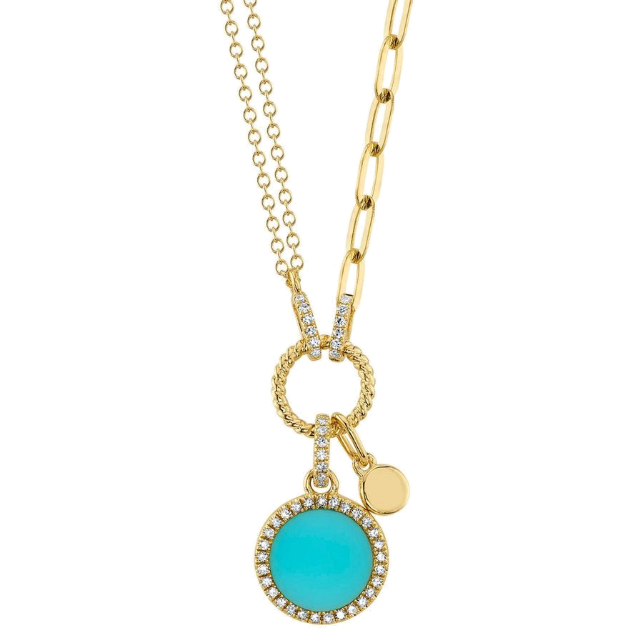 A turquoise and diamond necklace by Shy Creation