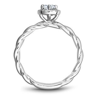 Oval Halo Ring by Noam Carver