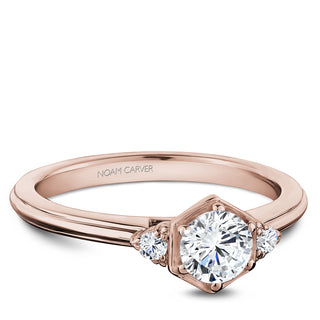 Pink Gold Diamond Ring by Noam Carver