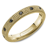 Black Diamond Wedding Band by Noam Carver