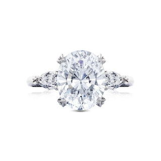Oval & Pear Diamond Ring Setting by Tacori