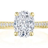 Oval Cut RoyalT Diamond Ring Setting by Tacori
