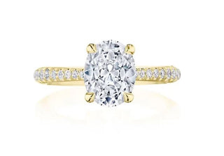 Oval Cut RoyalT Diamond Ring Setting by Tacori