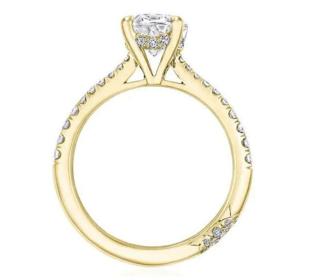 Oval Cut RoyalT Diamond Ring Setting by Tacori