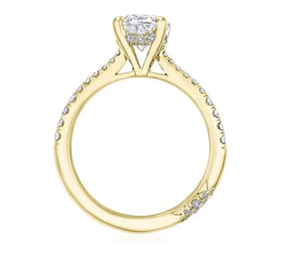 Oval Cut RoyalT Diamond Ring Setting by Tacori