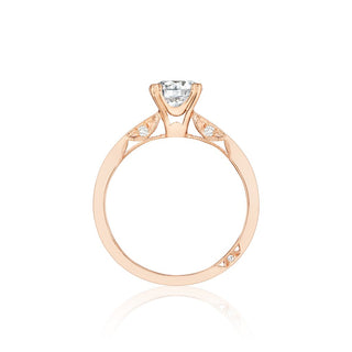 Pretty in Pink Solitaire Ring Setting by Tacori
