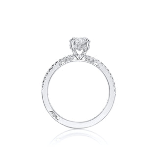 Simply Tacori Diamond Ring Setting with Oval Center