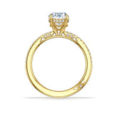 Simply Tacori Oval Center Diamond Ring Setting