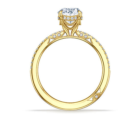 Simply Tacori Oval Center Diamond Ring Setting