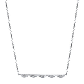 Crescent Bar Diamond Necklace by Tacori