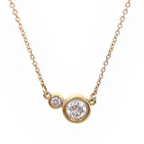 Double Diamond Necklace