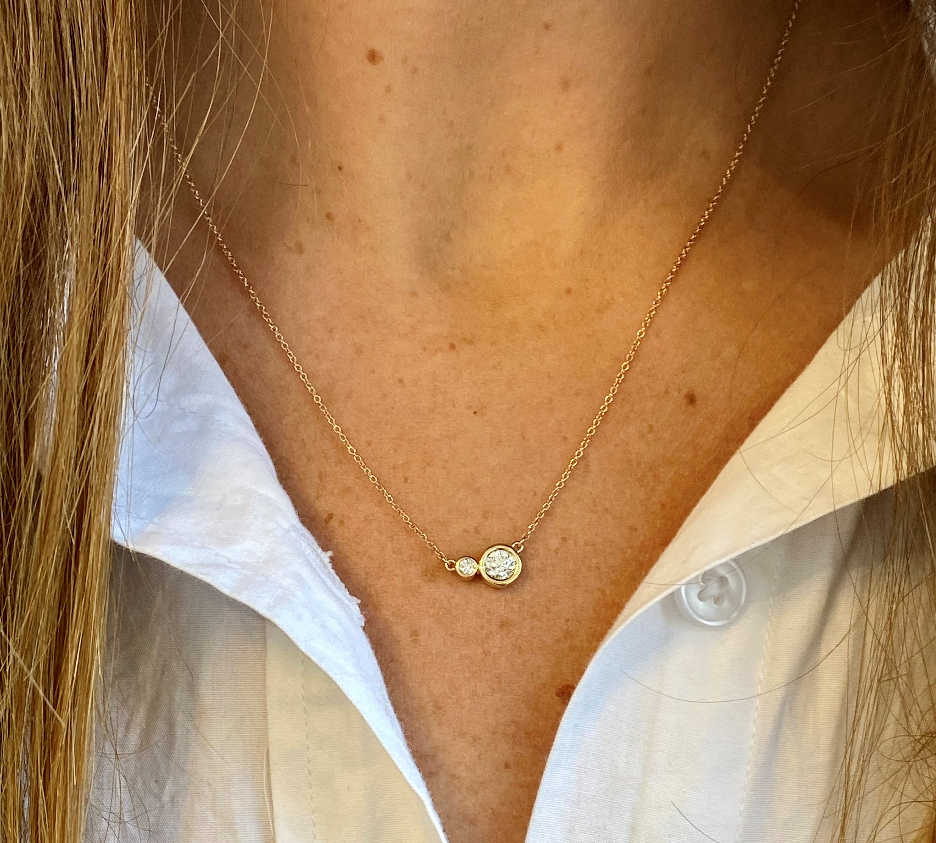 Double Diamond Necklace
