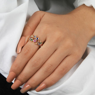 Sapphire & Tsavorite Ring by Parade Designs