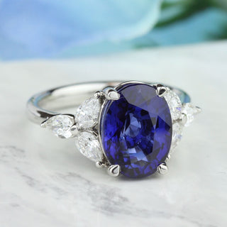 Sapphire & Diamond Ring by Parade Designs