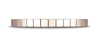 Rose Gold Faceted Band by Benchmark