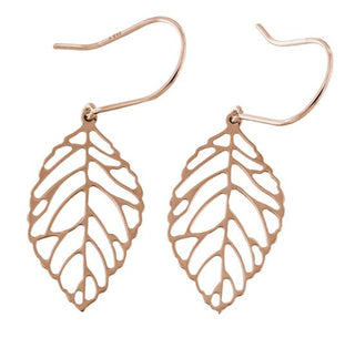Open Leaf Drop Earrings