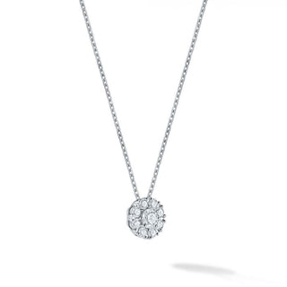 Birks Snowflake | Cluster Diamond Necklace in white gold