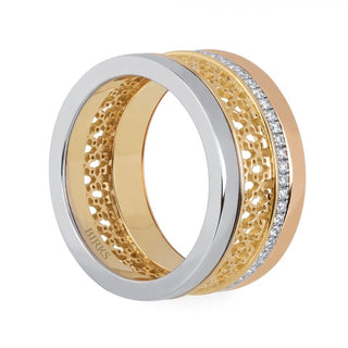 Diamond Tri-Gold Ring | Muse Dare to Dream Collection | Birks
