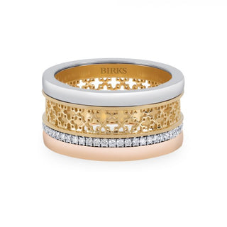 Diamond Tri-Gold Ring | Muse Dare to Dream Collection | Birks