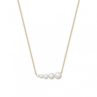 Birks Gold and Pearl | Freshwater Pearl Horizontal Bar Necklace