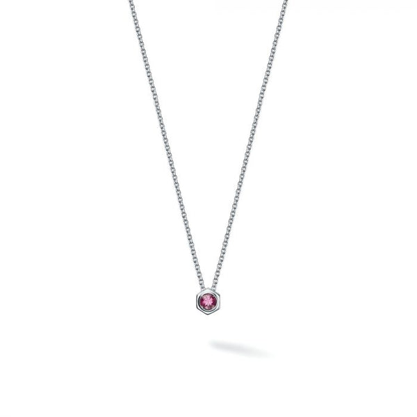 Pink tourmaline 2024 pendant necklace