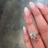 Rose Cut Snowflake Diamond Ring by Parade