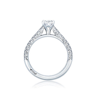 Oval Petite Crescent Ring Setting