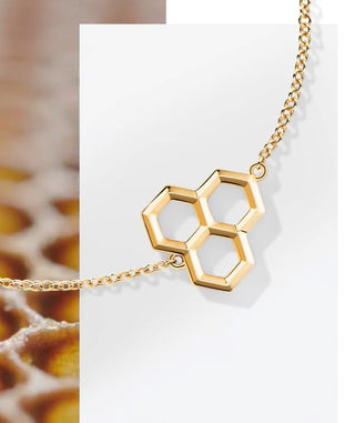 Birks Bee Chic | Yellow Gold Hexagons Bracelet