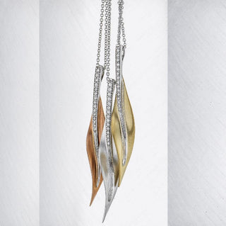 Diamond Leaf Pendant by Simon G
